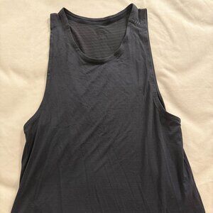 Lululemon License to Train Tank Top - Mens Medium - Dark Grey/Charcoal